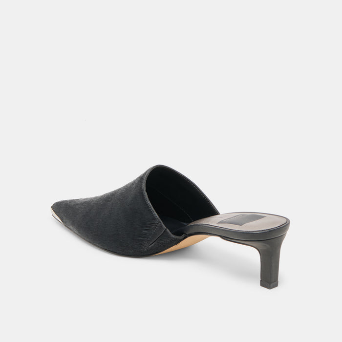 LEXY HEELS NERO CALF HAIR