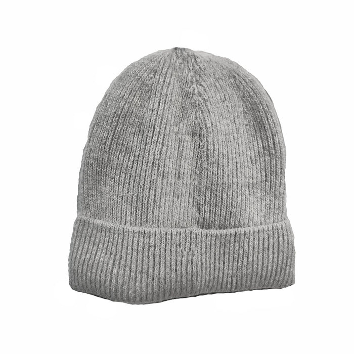 Light grey fleece lined hat