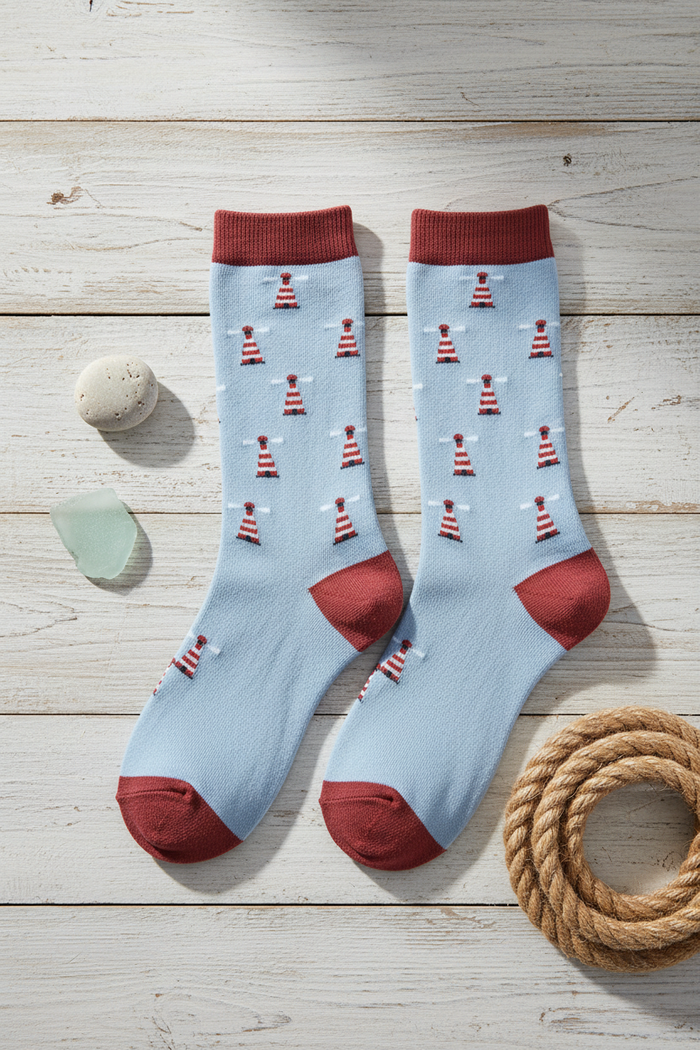 Lighthouse Bamboo Socks - Pinterest Lifestyle