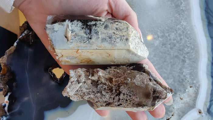Lodalite Included Smokey Quartz Point - Smokin Resin Company