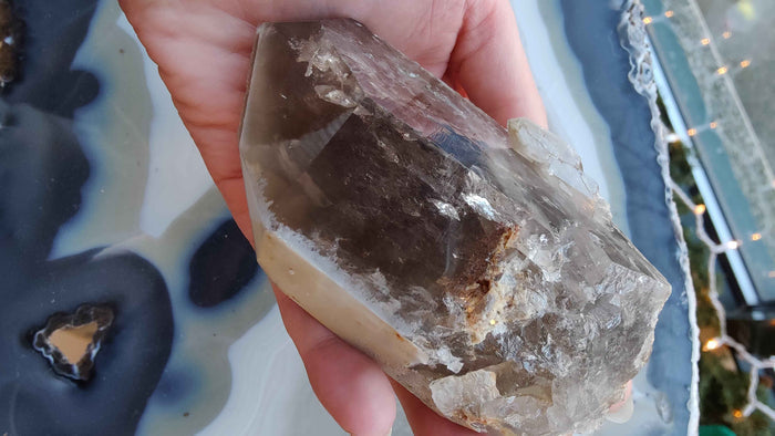 Lodalite Included Smokey Quartz Point - Smokin Resin Company