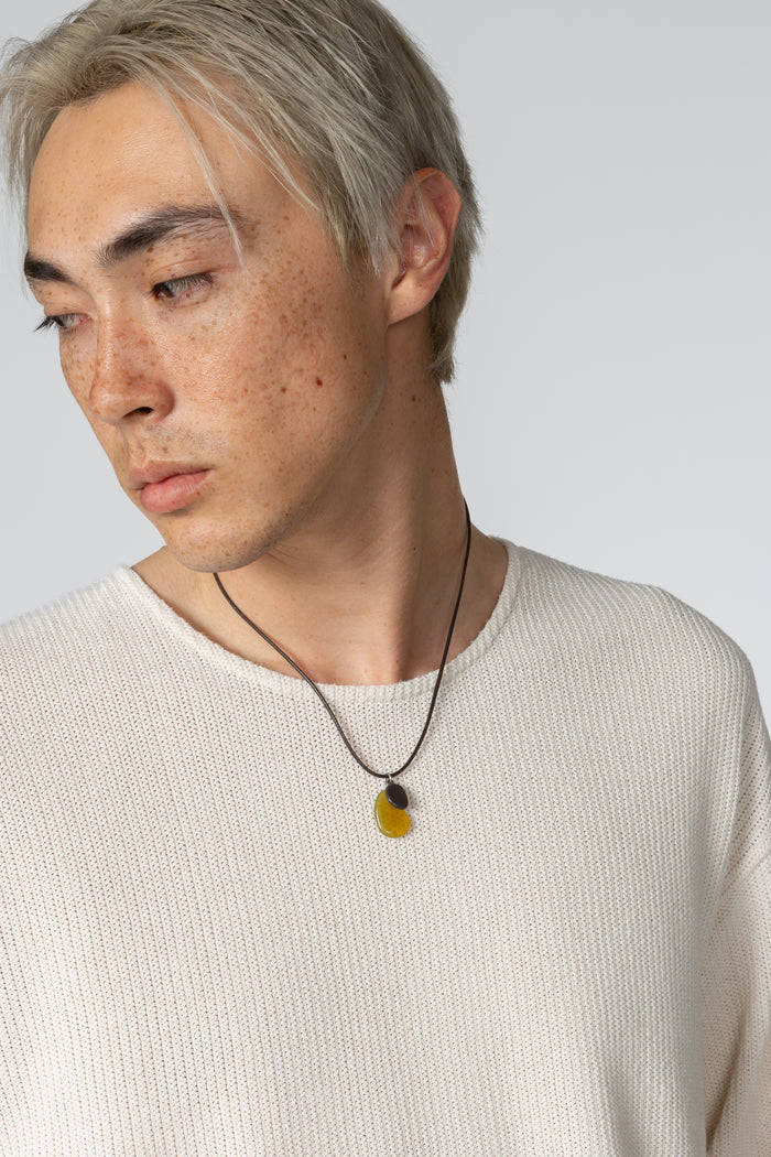 Long Sleeve Oversized Top - Parchment Open Stitch