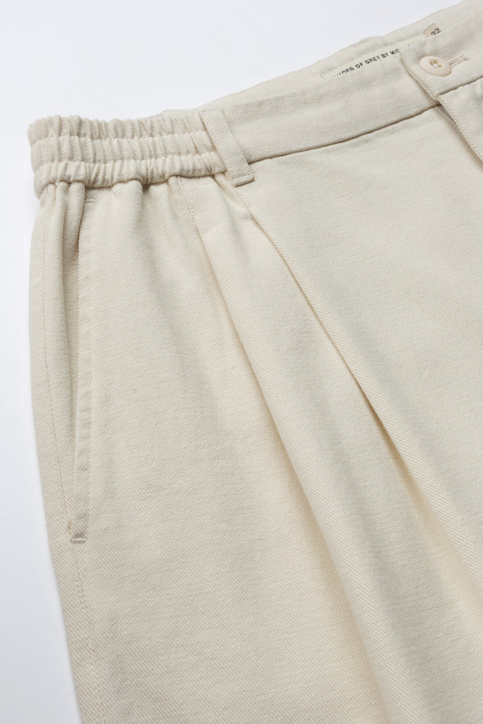 Loose Fit Pleated Easy Short - Stone Twill