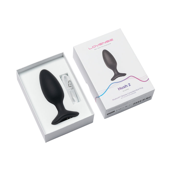 Medium Lovense Hush 2 Remote Anal Vibrator Butt Plug | Buy Now Intimates Adult Boutique