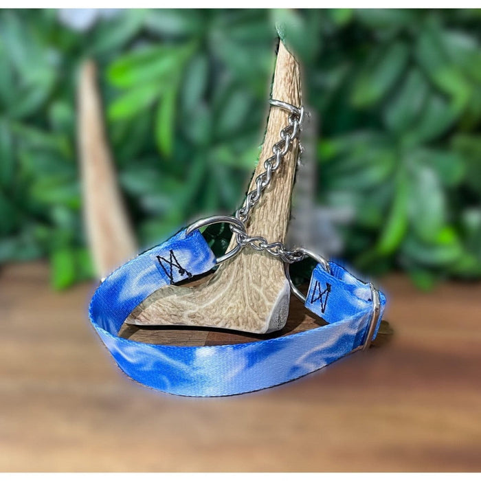 Dogtraining101 Extra Large Martingale Blue Smoke Design