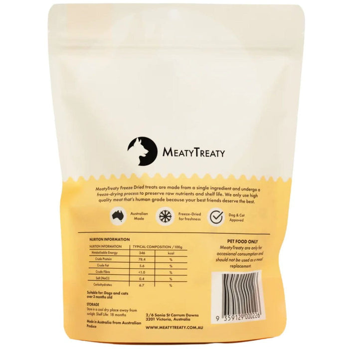 MEATY TREATY MEATY TREATY FREEZE DRIED CHICKEN MEAL TOPPERS 80G