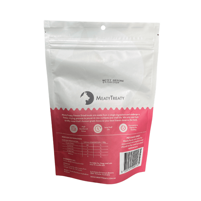 MEATY TREATY MEATY TREATY FREEZE DRIED DUCK BREAST 50G
