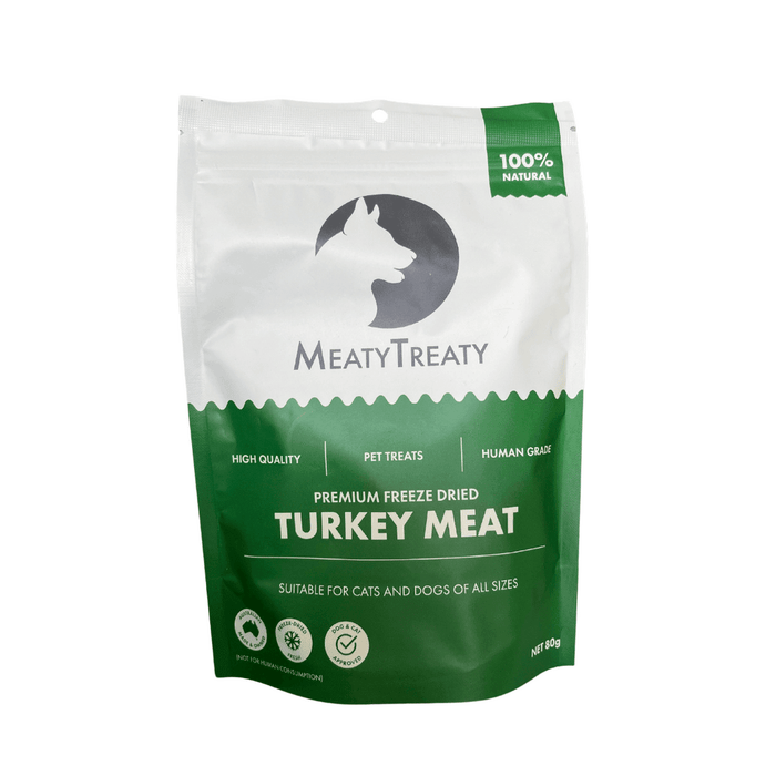 Meaty Treats MEATY TREATY FREEZE DRIED TURKEY 80G