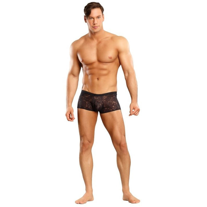 Mini Short Stretch Lace Black Medium Intimates Adult Boutique