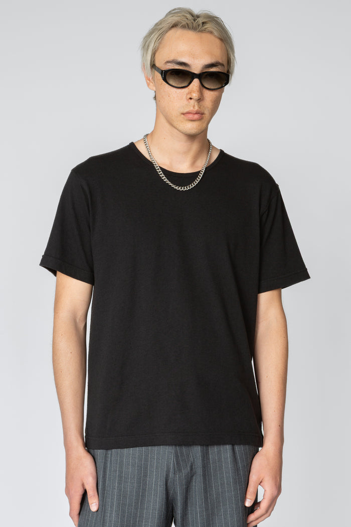 Minimal T-Shirt - Black Silk / Cotton