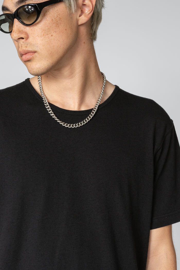 Minimal T-Shirt - Black Silk / Cotton