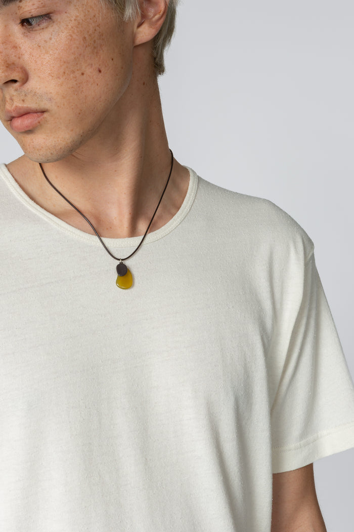Minimal T-Shirt - Off-White Silk / Cotton