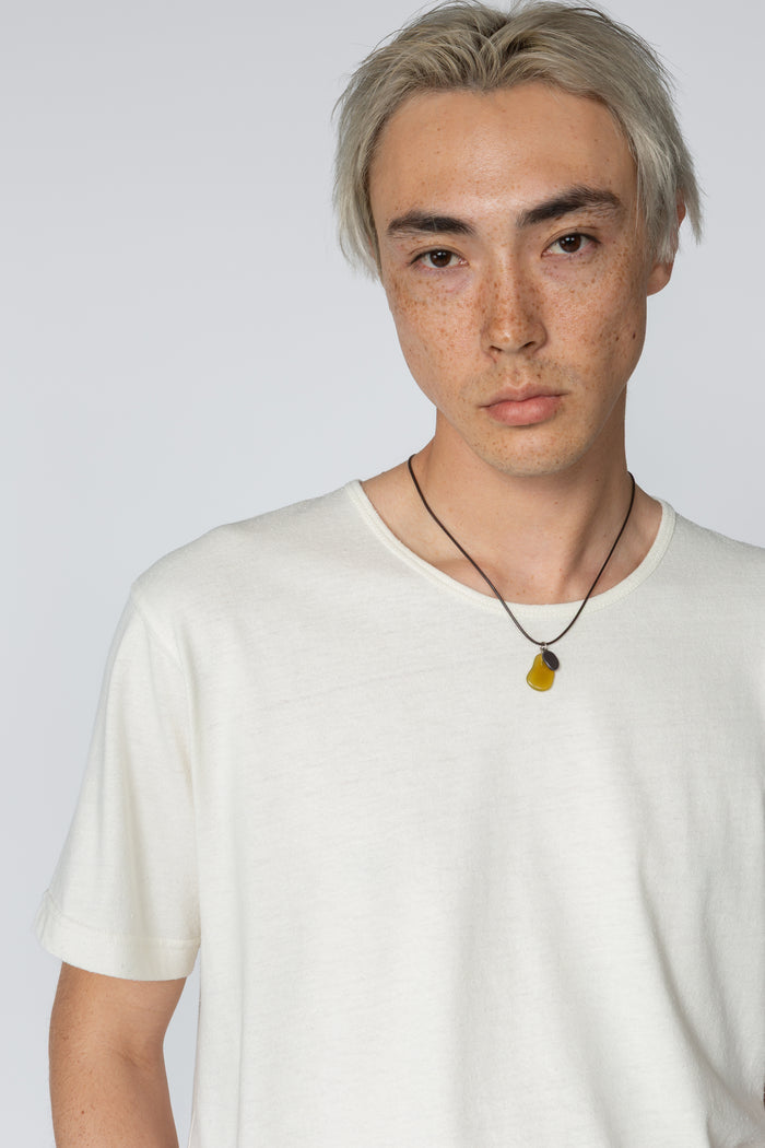 Minimal T-Shirt - Off-White Silk / Cotton