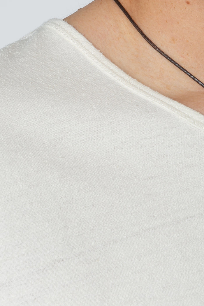 Minimal T-Shirt - Off-White Silk / Cotton