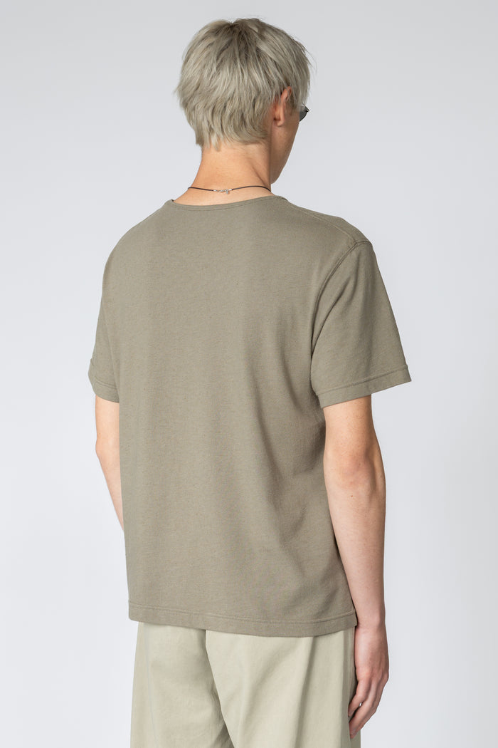 Minimal T-Shirt - Olive Drab Silk / Cotton