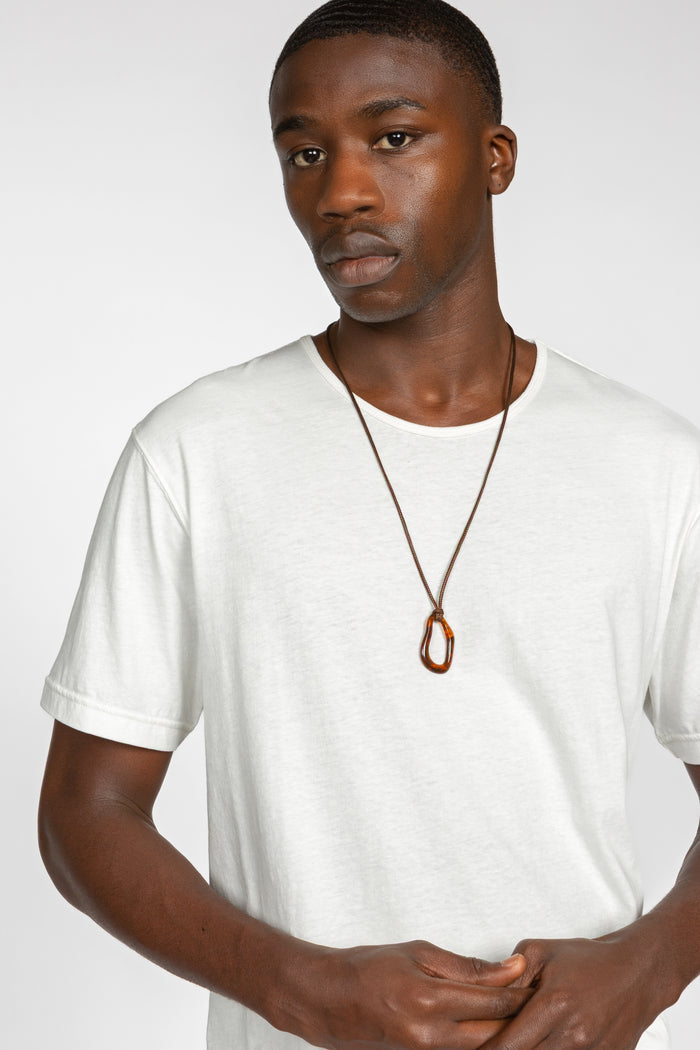 Minimal T-Shirt - White Cotton / Linen