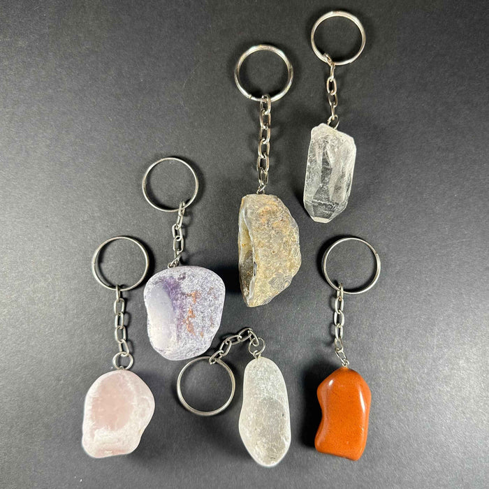 Mixed Stone Crystal Keychain - Smokin Resin Company