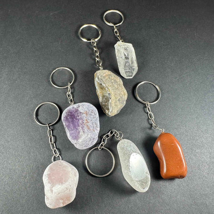 Mixed Stone Crystal Keychain - Smokin Resin Company