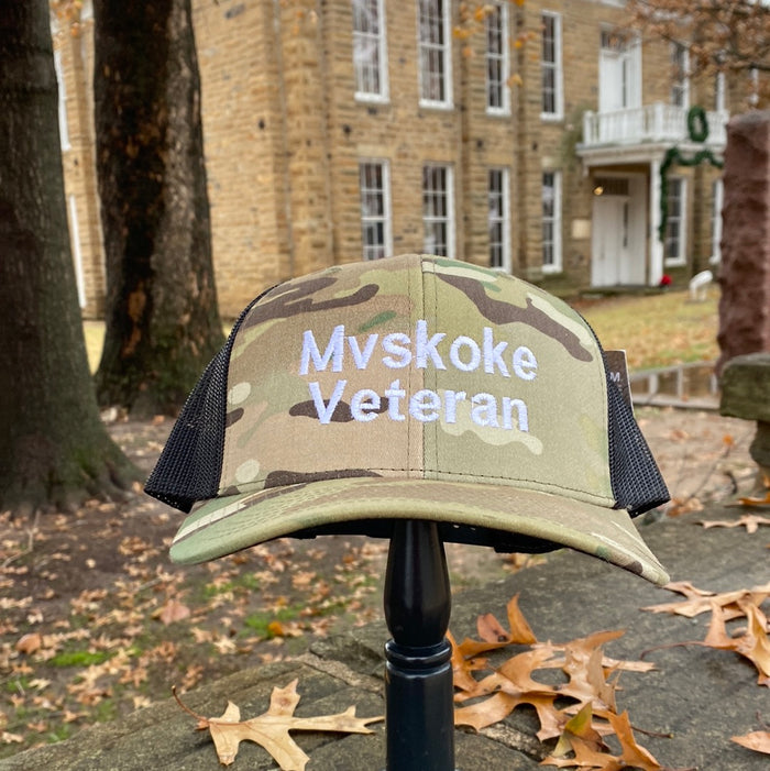 Mvskoke Veteran Snapback Cap