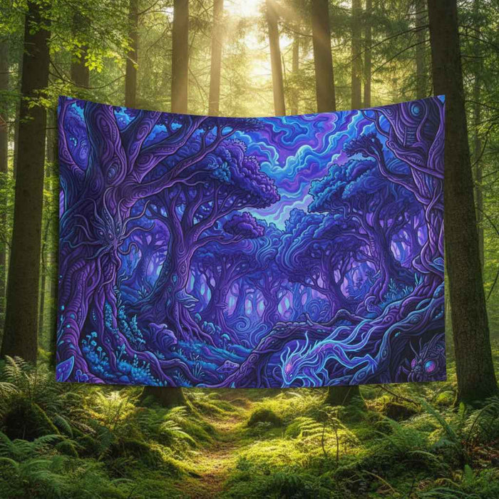 Mystic Moonlit Forest Tapestry - Smokin Resin Company