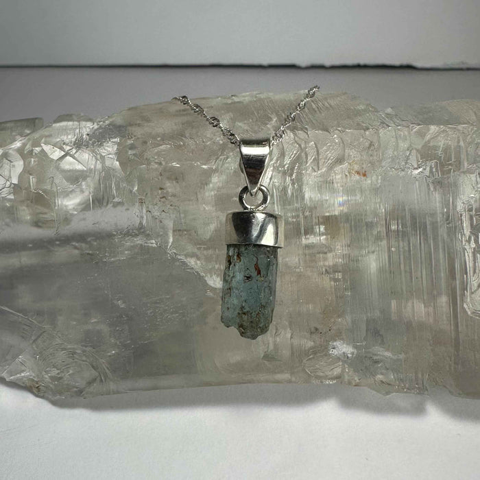 Natural Aquamarine Beryl Pendant
