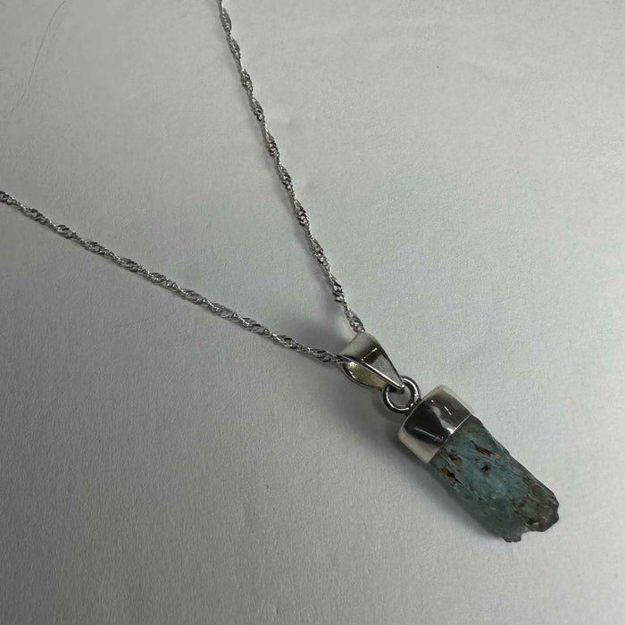 Natural Aquamarine Beryl Pendant