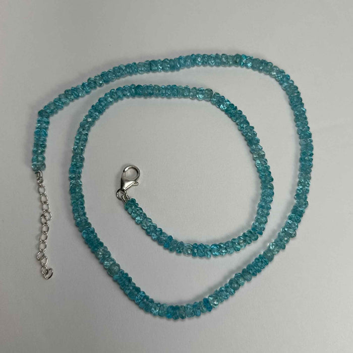 Natural Blue Apatite Necklace