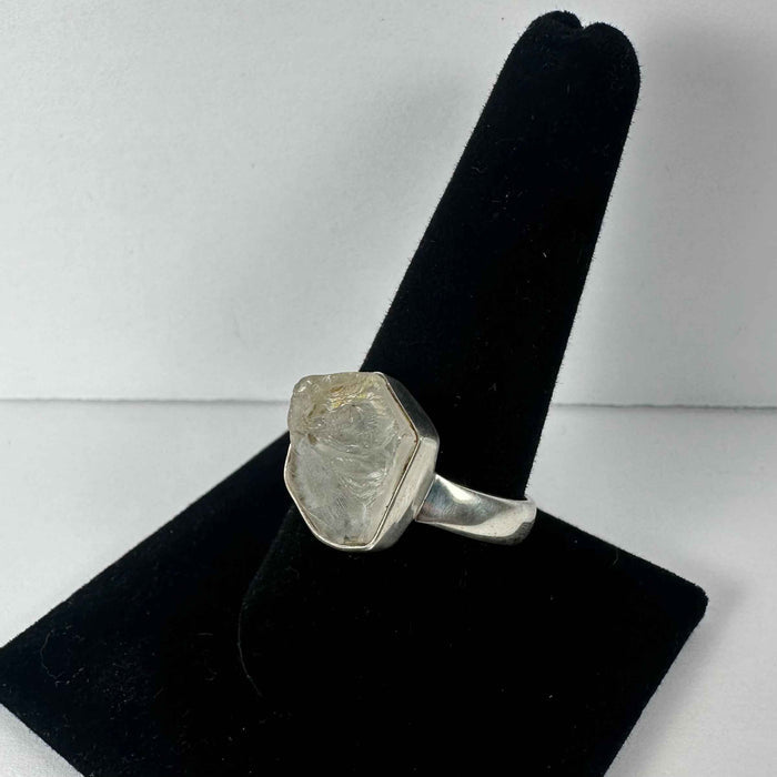 Natural Rough Quartz Ring - Size 10.5