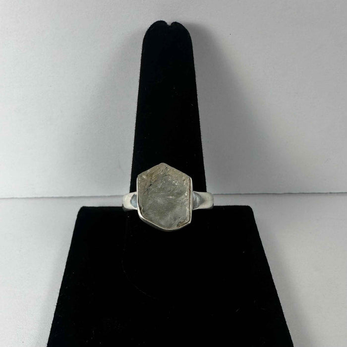Natural Rough Quartz Ring - Size 10.5