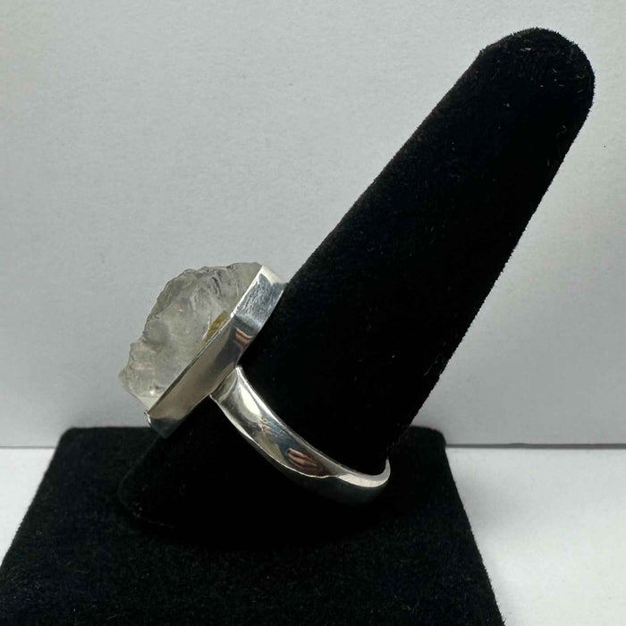 Natural Rough Quartz Ring - Size 11.5