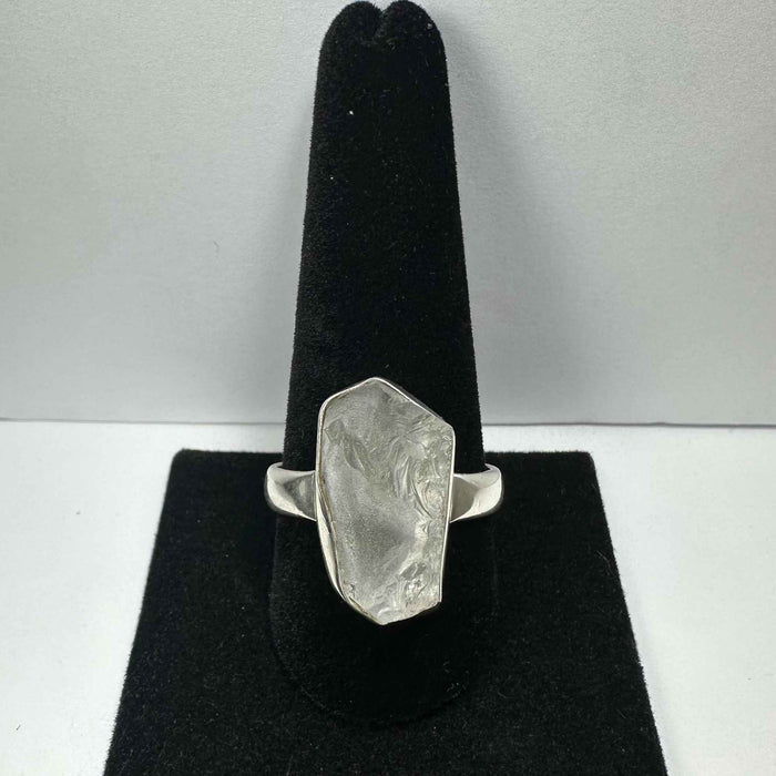 Natural Rough Quartz Ring - Size 11.5