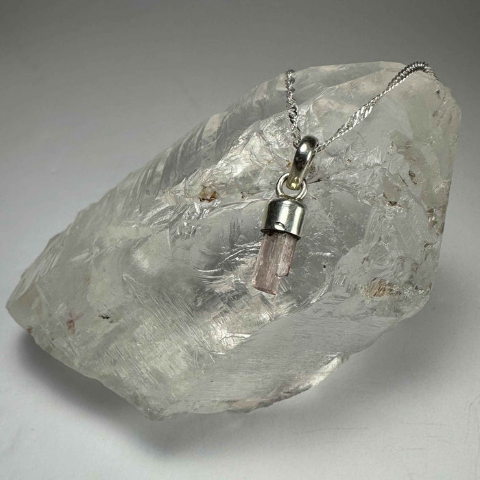 Natural Tourmaline Pencil Pendant - Smokin Resin Company