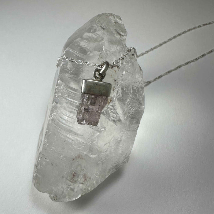 Natural Tourmaline Pencil Pendant - Smokin Resin Company