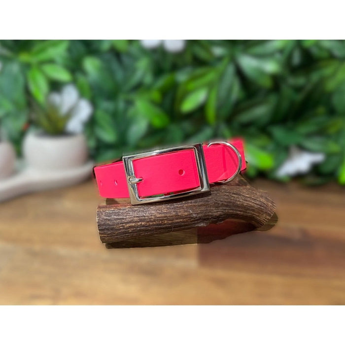 Dogtraining101 Large / Black Neon Pink Biothane Collar