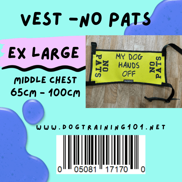 Dogtraining101 Retail Super Store Extra Large No Pats Vest