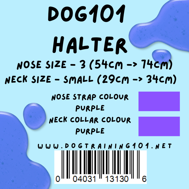 Dogtraining101 Retail Dog Super Store Small 34cm to 39cm Nose Purple - Neck Purple - Size 3 Dog101 Halter