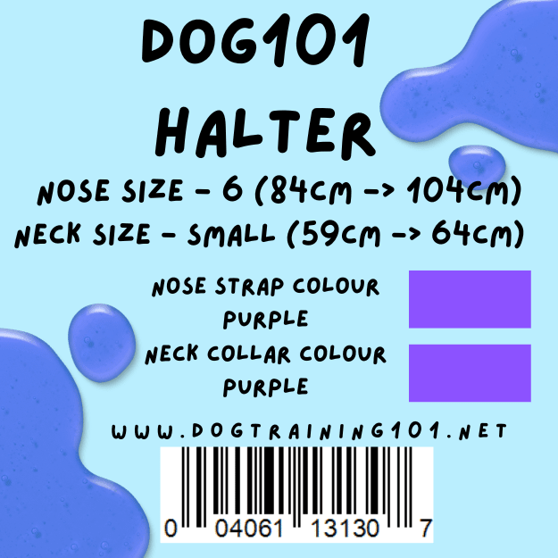 Dogtraining101 Retail Dog Super Store Small 59cm to 64cm Nose Purple - Neck Purple - Size 6 Dog101 Halter