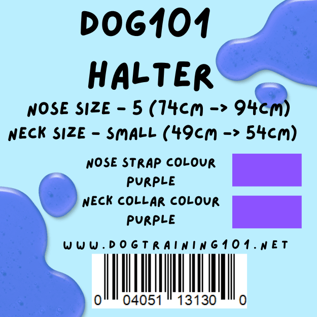 Dogtraining101 Retail Dog Super Store Small 49cm to 54cm Nose Purple - Neck Purplee - Size 5 Dog101 Halter