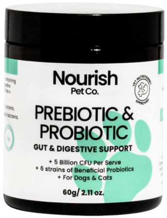 Nourish Pet Company NOURISH PET CO PRE & PROBIOTIC GUT & DIGESTIVE SUPPORT 60G