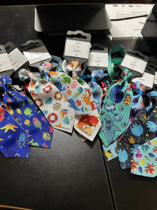 Dogtraining101 Retail Super Store Novelty Dog Tie - Ocean