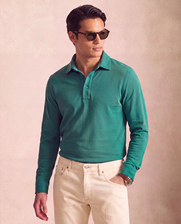 Emerald Piqué Cotton / Made to Measure / Standard