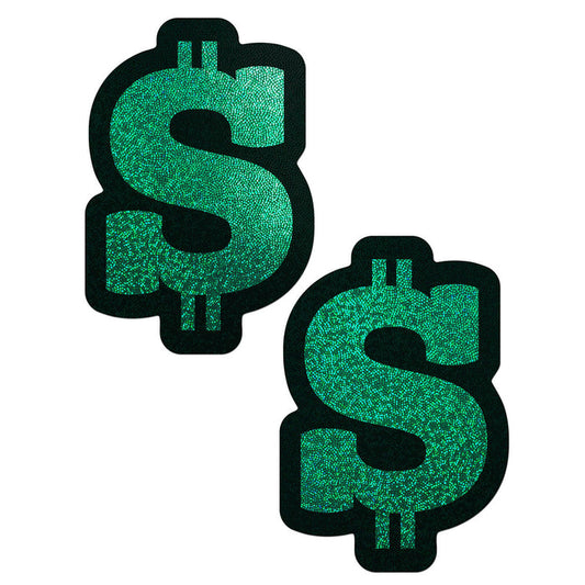 Pastease Glitter Green Dollar Signs Intimates Adult Boutique