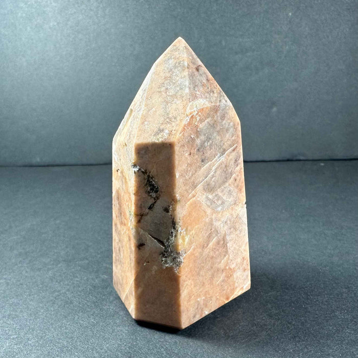Peach Moonstone Tower from Brazil - Smokin Resin Company