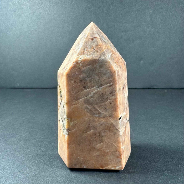 Peach Moonstone Tower from Brazil - Smokin Resin Company