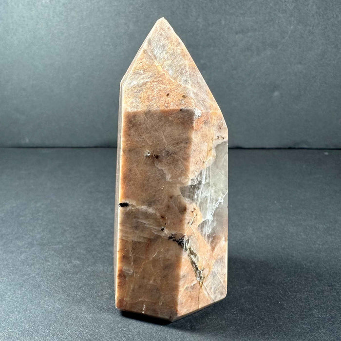 Peach Moonstone Tower from Brazil - Smokin Resin Company