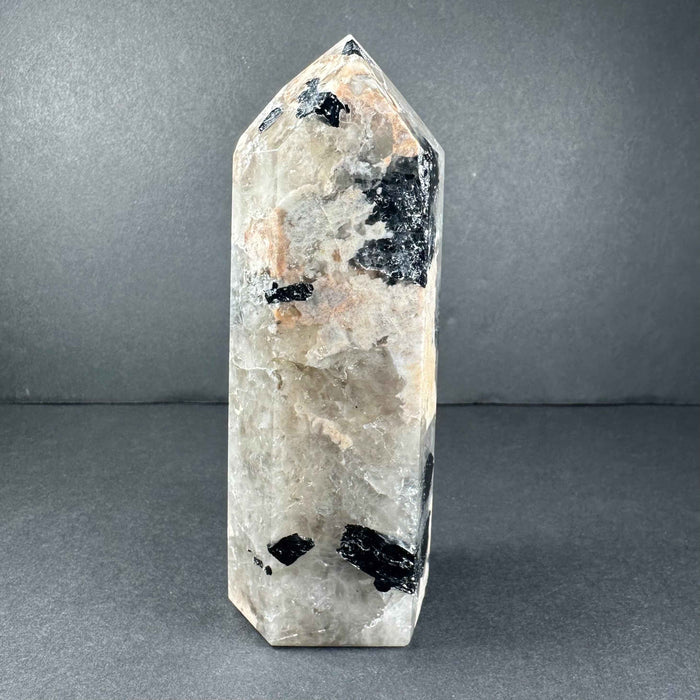 Peach Moonstone Tower from Brazil - Smokin Resin Company
