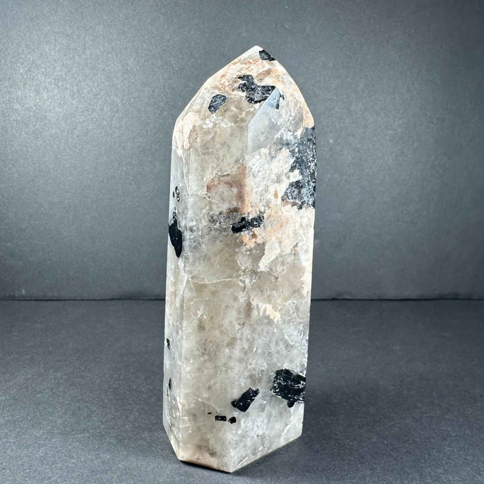 Peach Moonstone Tower from Brazil - Smokin Resin Company