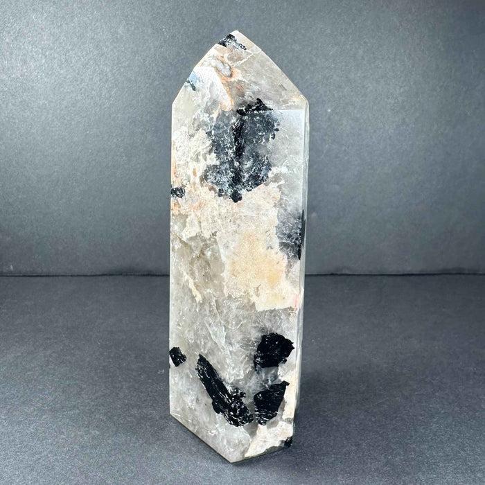 Peach Moonstone Tower from Brazil - Smokin Resin Company