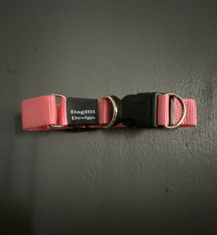 Dogtraining101 Pink - Black Clip Double Up Collar