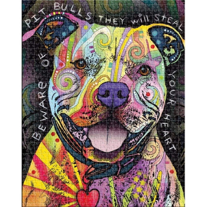 Dogtraining101 Retail Super Store Pit Bull Jigsaw Puzzle - Dean Russo